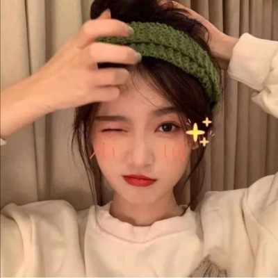 高清可爱仙韩系中性短发女生头像图片