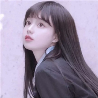 高清可爱仙韩系中性短发女生头像图片