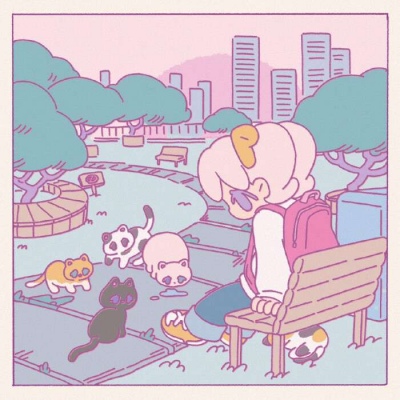 可爱高清插画头像闺头女生头像图片
