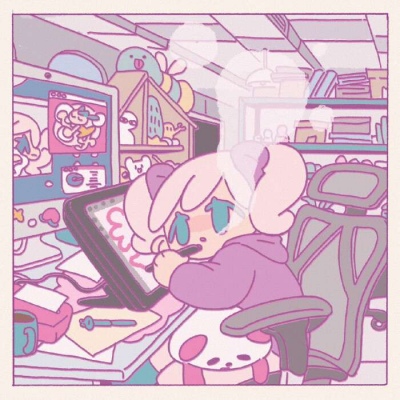 可爱高清插画头像闺头女生头像图片
