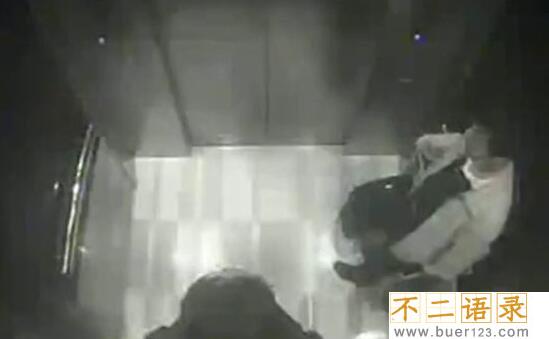 揭秘上海电梯灵异事件真相，白衣女鬼实则PS合成图片
