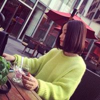 超个性可爱美女女生侧脸头像图片