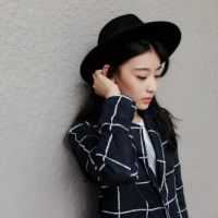 超个性可爱美女女生侧脸头像图片