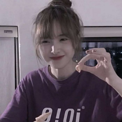 高清抖音最火的紫色系兔兔二次元女生头像高冷图片