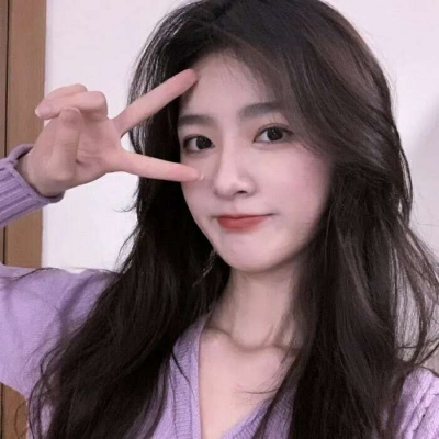 高清抖音最火的紫色系兔兔二次元女生头像高冷图片