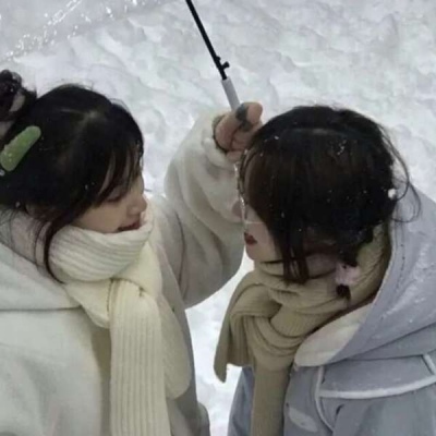 ins超火的闺蜜精选女生头像遮脸图片