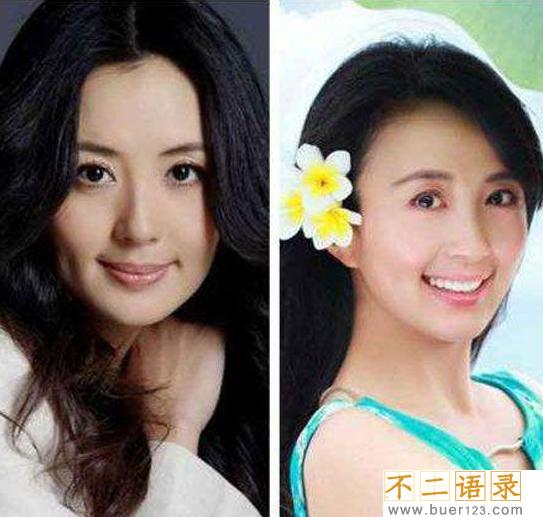 宋林静和杨童舒对比照 图片