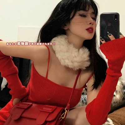 最新红色霸气新潮超萌超拽qq女生头像图片