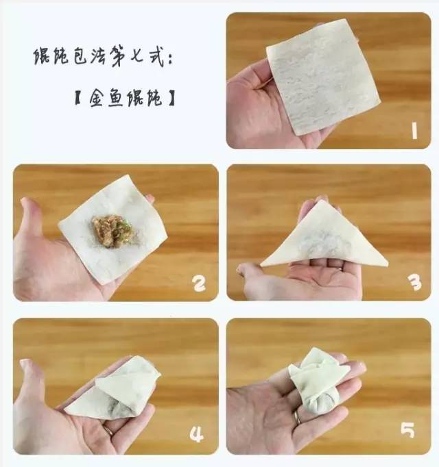馄饨包法十种包法图解图片