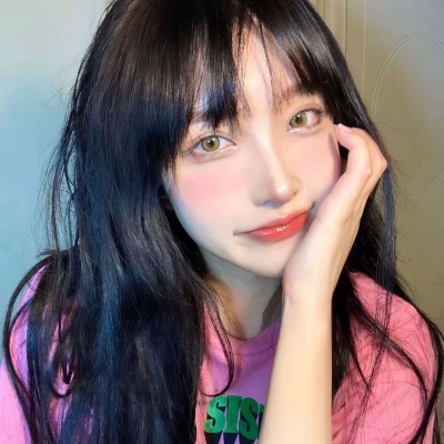 高清漂亮的优质彩色简笔画女生头像图片