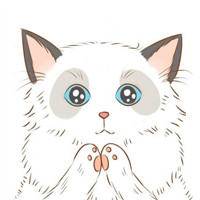 可爱猫咪情侣头像 萌萌的小猫