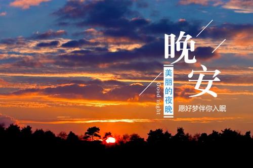 晚安的句子图片