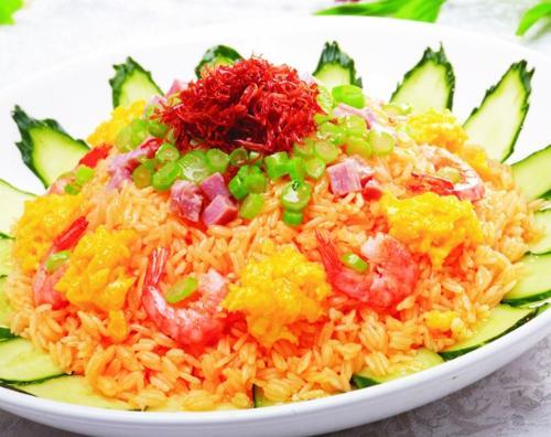 蛋炒饭怎么炒的一粒粒图片