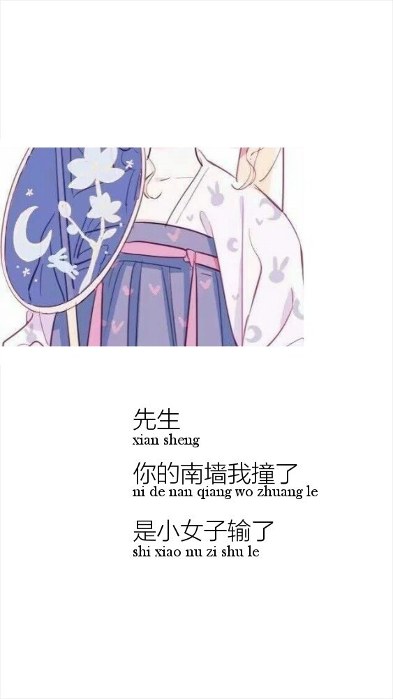 先生你的南墙我撞了，是小女子输了