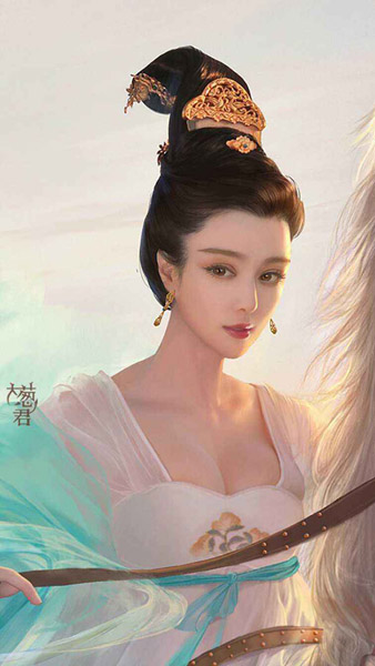 爆乳版武则天范冰冰露胸豪乳大尺度剧照  范冰冰的胸部有多大图片