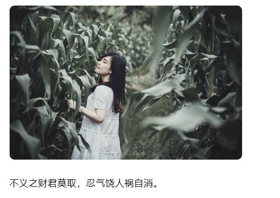 不义之财君莫取,忍气饶人祸自消图片