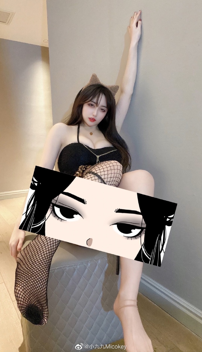 软妹小九九宅男女神身材好穿什么都好看图片