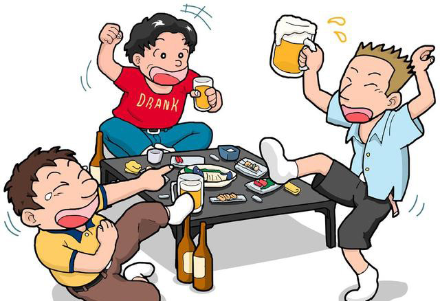 喝酒图片发朋友圈真实图片
