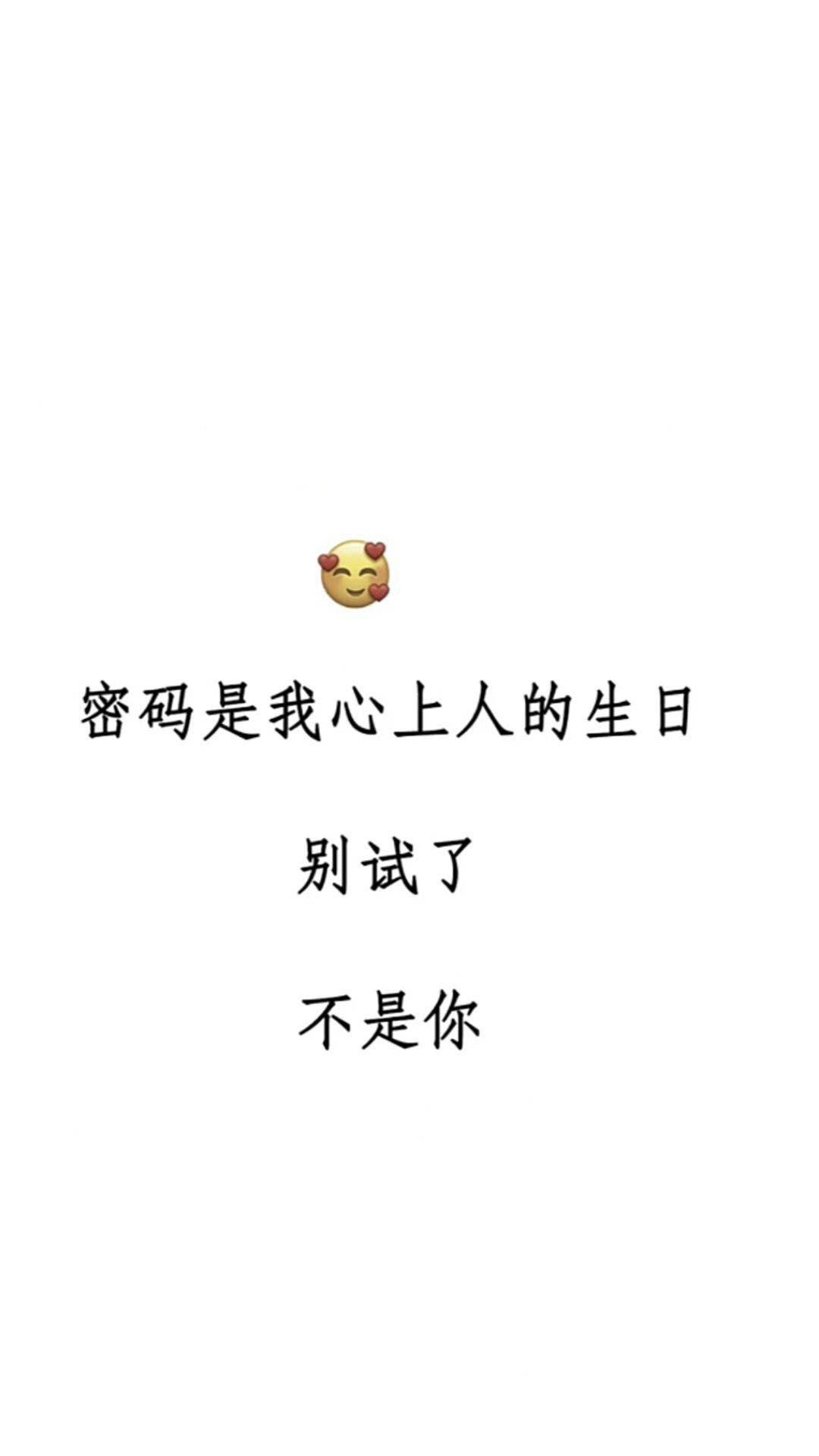 密码是我心上人的生日 别试了 不是你