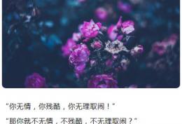 你无理取闹你冷酷无情