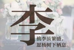 李姓图片：桃李虽繁盛，愿杨树下栖息