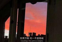 世界万物 无一不是隐喻