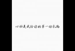 心动是我给你的第一份礼物