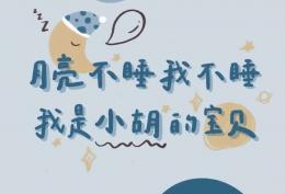 月亮不睡我不睡 我是小胡的宝贝