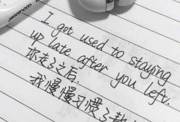 你走了之后，我慢慢习惯了熬夜
