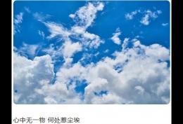 心中无一物何处惹尘埃