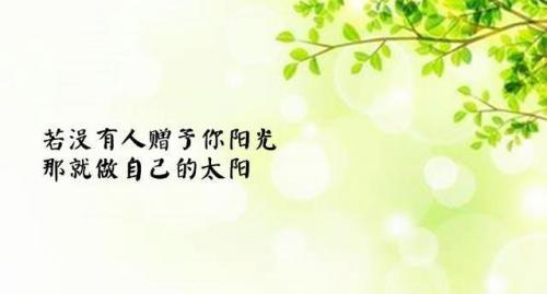 分享一些好的励志句子（配图）
