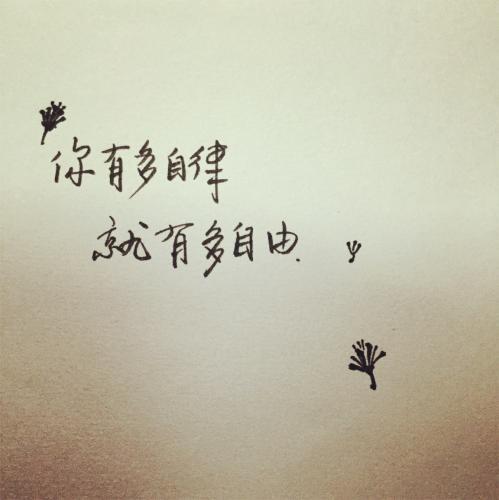 关于自律的名言