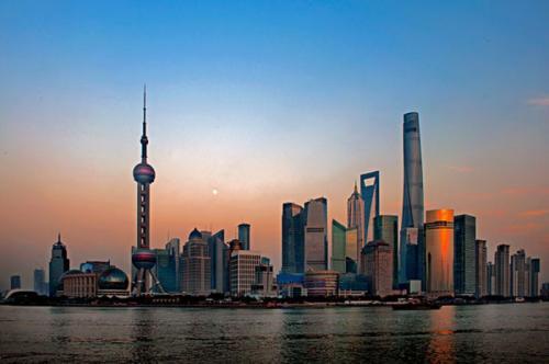 赞美上海景色的句子