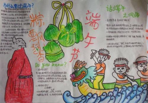 端午节手抄报怎么画，简单又漂亮
