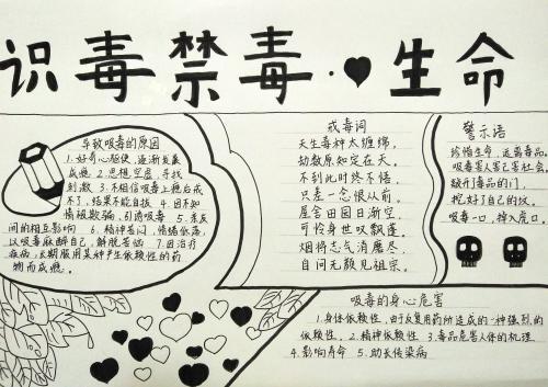 禁毒日宣传教育手抄报大全